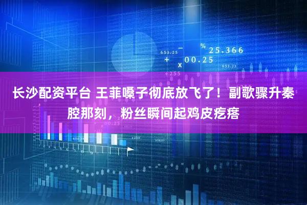长沙配资平台 王菲嗓子彻底放飞了！副歌骤升秦腔那刻，粉丝瞬间起鸡皮疙瘩